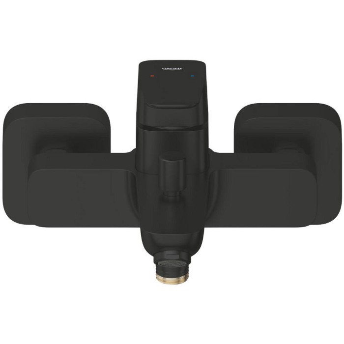 Змішувач для ванни Grohe Cubeo 1018142430 з душовим набором, чорний матовий Змішувач для ванни Grohe Cubeo 1018142430 з душовим набором, чорний матовий