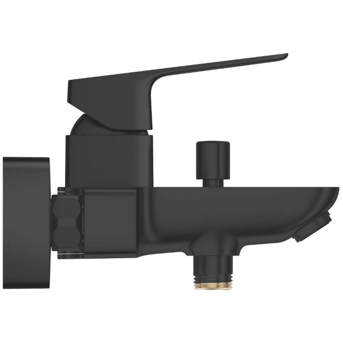 Змішувач для ванни Grohe Cubeo 1018142430 з душовим набором, чорний матовий Змішувач для ванни Grohe Cubeo 1018142430 з душовим набором, чорний матовий
