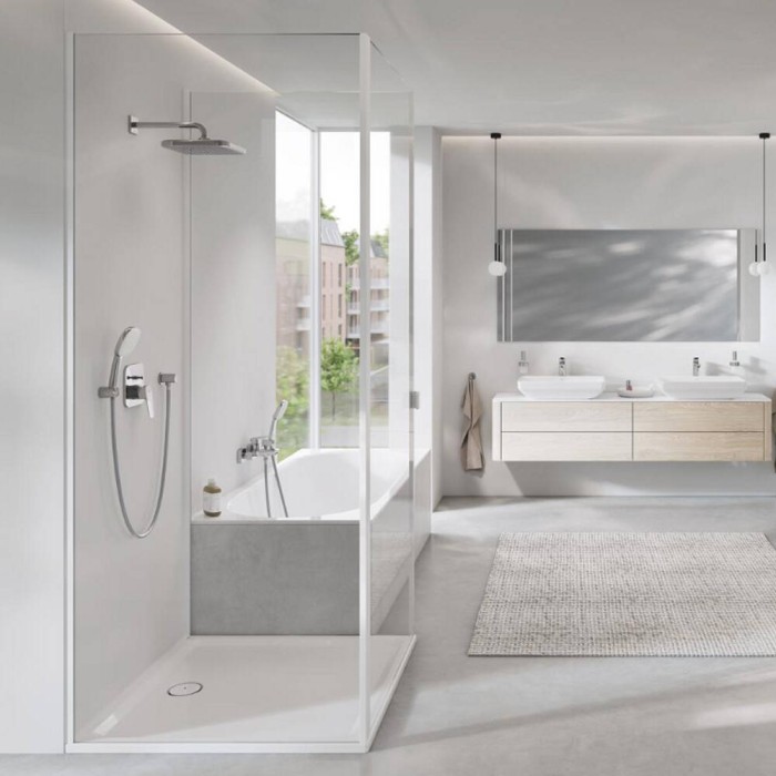 Змішувач прихованого монтажу для душу Grohe Cubeo 1017780000 із перемикачем на 2 положення, хром