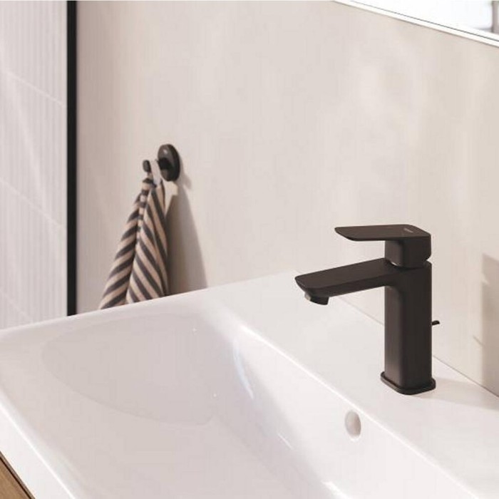 Змішувач для раковини Grohe Cubeo 1017572430 M-розмір, чорний матовий