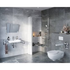 Карниз для душової штори Kolo Lehnen Concept L63101000 кутовий 90cм нержавіюча сталь