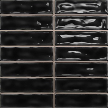 Плитка Ceramica Deseo Sticks black 20x20 см