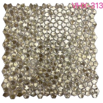 Мозаїка Mozaico De Lux V-Mos VHX-313 Metal Gold 30х30 см