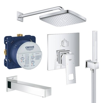 Душова система прихованого монтажу Grohe Eurocube Tempesta Cube 250 UA26417SC2 на 3 споживачі