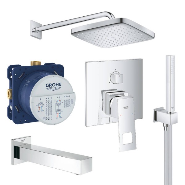 Душова система прихованого монтажу Grohe Eurocube Tempesta Cube 250 UA26417SC2 на 3 споживачі