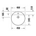Раковина Duravit Vitrium 2662463271 46 см білий матовий