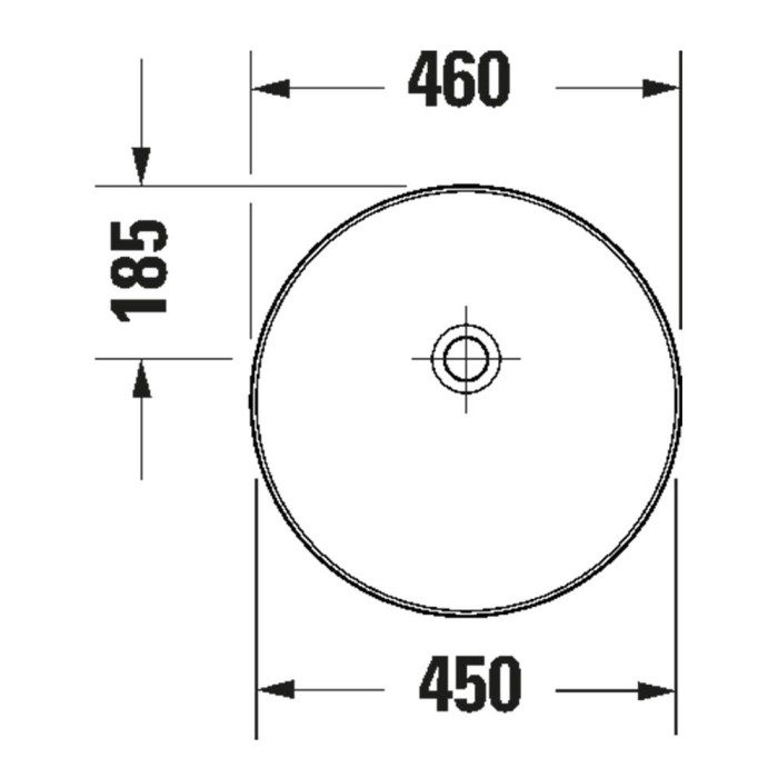 Раковина Duravit Vitrium 266146HB79 46 см синій матовий