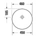 Раковина Duravit Vitrium 266146HB79 46 см синій матовий
