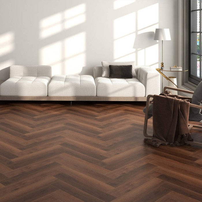 Вінілове покриття Floorex Paris SPC Click Herringbone ялинка 610x110x6 мм