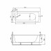 Ванна акрилова Devit Classic CLAS17070 170х70 см з ніжками Ванна акрилова Devit Classic CLAS17070 170х70 см з ніжками