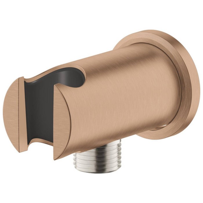 Шлангове підключення Grohe Rainshower 26658DL0 з тримачем для душу, теплий захід сонця (брашоване рожеве золото)