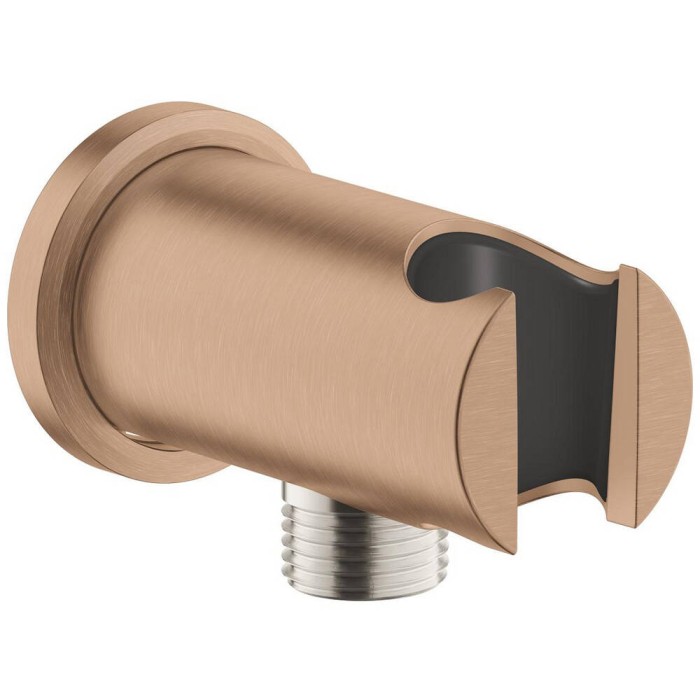 Шлангове підключення Grohe Rainshower 26658DL0 з тримачем для душу, теплий захід сонця (брашоване рожеве золото)