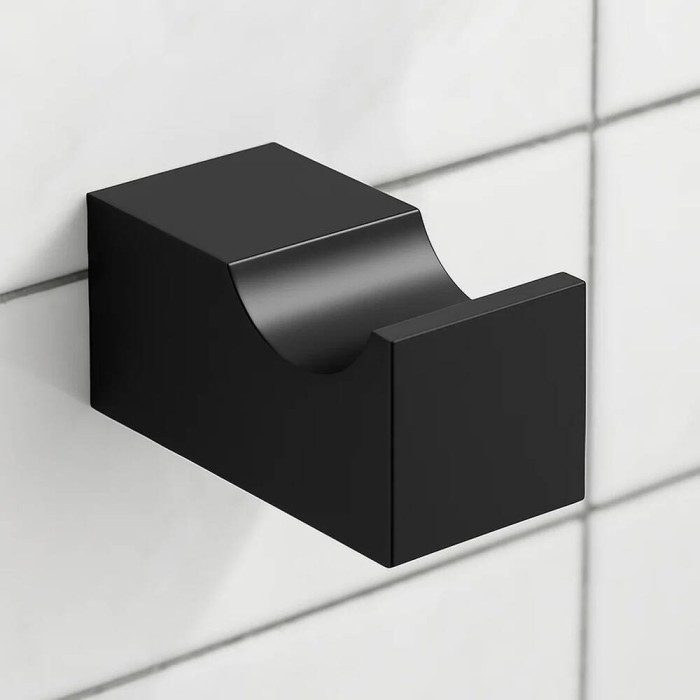 Гачок Decor Walther Corner 0561960 CO HAK1 одинарний, чорний матовий