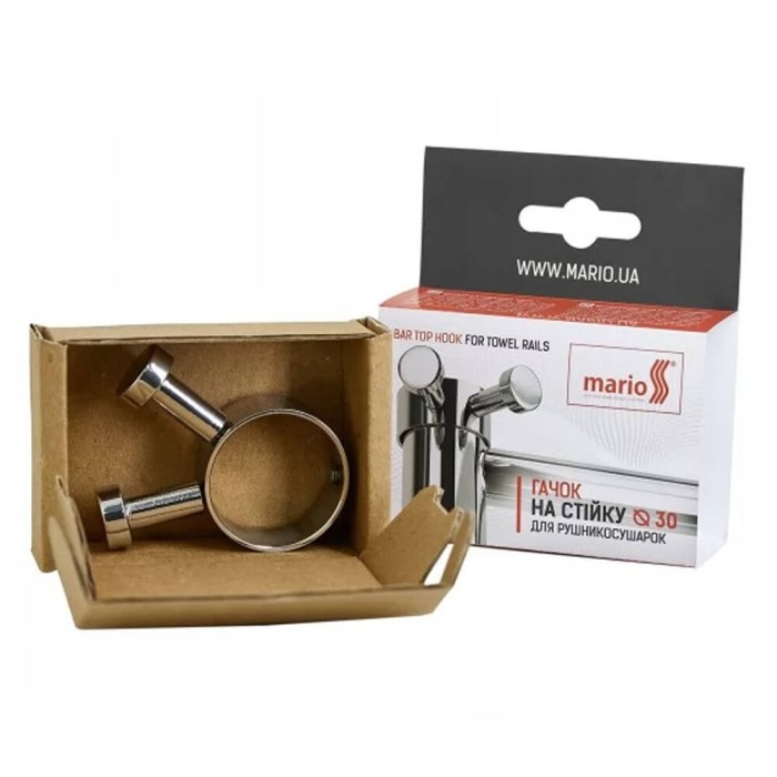 Гачок для рушникосушарки Mario 3.0.0500.0.P на стійку d 30, хром