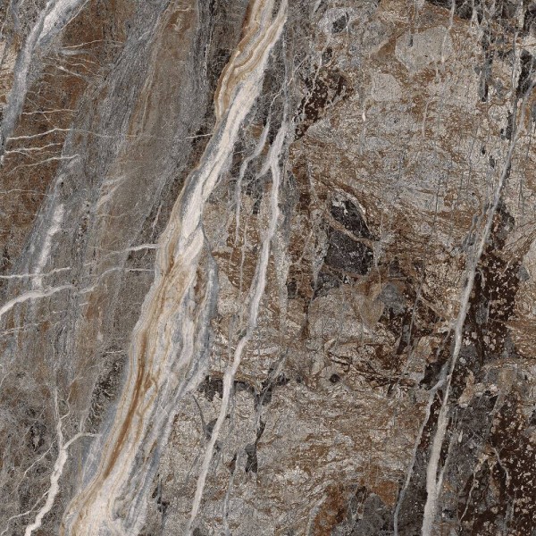 Керамограніт Інтеркерама Majestic коричневий темний 6060 141 032/KL 60х60 см