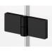 Душові двері з фіксованою стінкою Ronal Annea BlackLine AN13WD12000607 120х200 см розпашні праві, профіль чорний матовий, прозоре скло