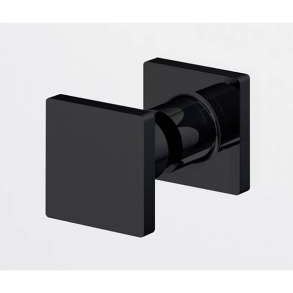 Душові двері з фіксованою стінкою Ronal Annea BlackLine AN13WD12000607 120х200 см розпашні праві, профіль чорний матовий, прозоре скло