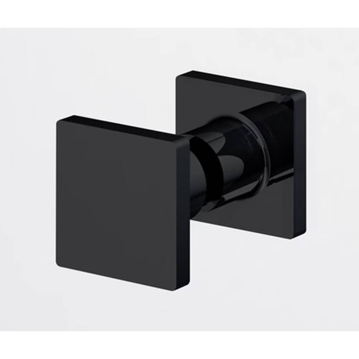 Душові двері з фіксованою стінкою Ronal Annea BlackLine AN13WD12000607 120х200 см розпашні праві, профіль чорний матовий, прозоре скло