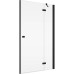Душові двері з фіксованою стінкою Ronal Annea BlackLine AN13WD12000607 120х200 см розпашні праві, профіль чорний матовий, прозоре скло