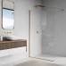 Душова стінка Walk-in Ronal Easy STR4P1001307 100х200 см профіль матове золото, скло прозоре