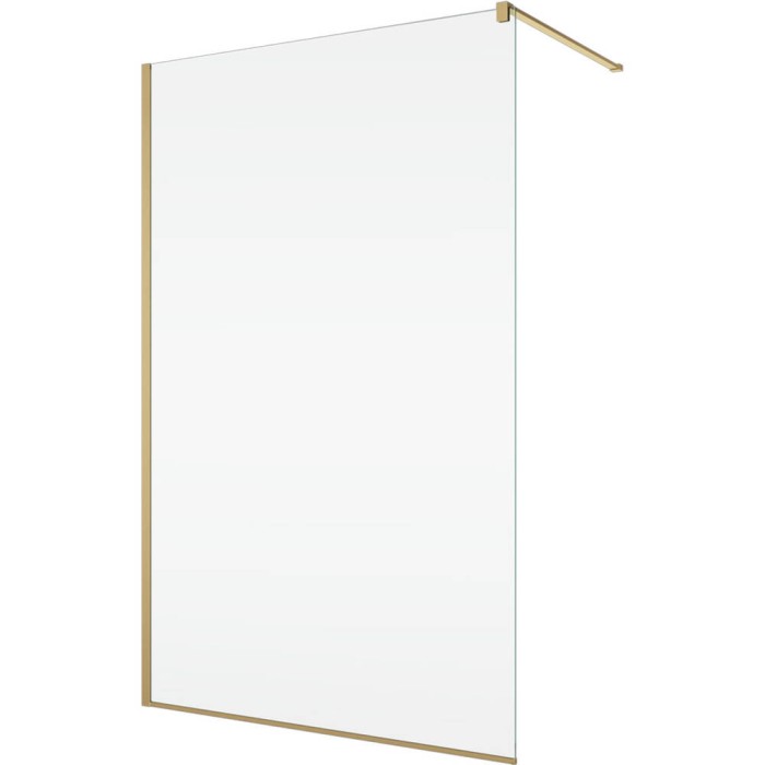 Душова стінка Walk-in Ronal Easy STR4P1001307 100х200 см профіль матове золото, скло прозоре
