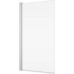 Шторка для ванни Ronal Arelia D20B10804007 140x80 см, срібло поліроване, прозоре скло універсальна