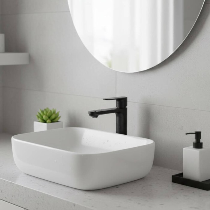 Змішувач для раковини Hansgrohe Rebris S CoolStart EcoSmart+ 72588670 чорний матовий