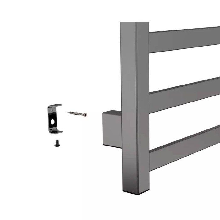 Комплект прихованого підключення Devit D50005 прямокутний, структурований чорний