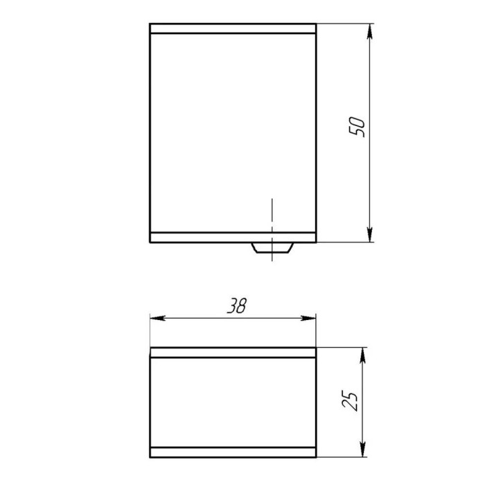 Комплект прихованого підключення Devit D50005 прямокутний, структурований чорний