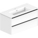 Тумба Devit Comfort 332100W 100 см з раковиною, біла