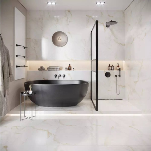 Керамограніт Ceramica Deseo Calacatta Oro Білий 2G0580 60Х60 см