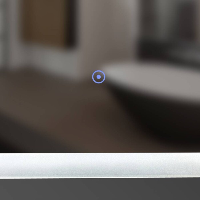 Дзеркало Devit Acqua 5255670 500х700 мм закруглене, з тачсенсором та LED підсвідкою