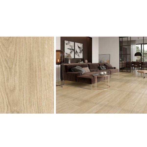 Керамограніт Cersanit Charmwood Beige Mat Rect** 19,8x119,8 см