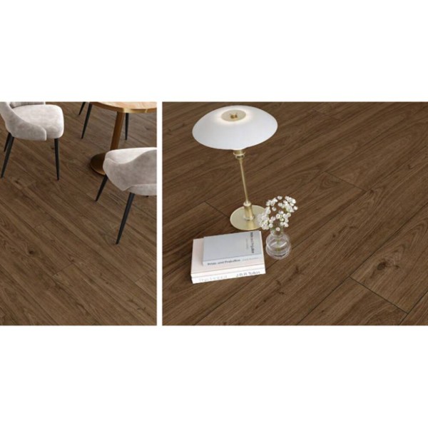 Керамограніт Cersanit Charmwood Brown Mat Rect** 19,8x119,8 см