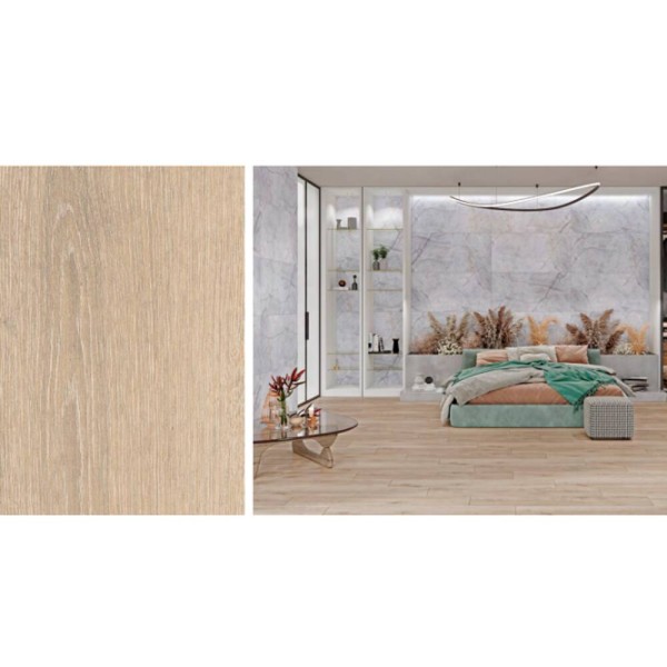 Керамограніт Cersanit Elmwood Beige Mat Rect** 19,8x119,8 см
