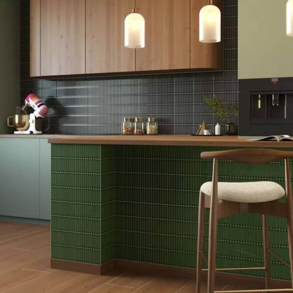 Плитка Ceramica Deseo Arrow Black 1.5*10 20х20 см