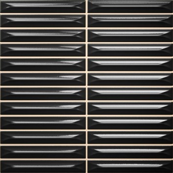 Плитка Ceramica Deseo Arrow Black 1.5*10 20х20 см