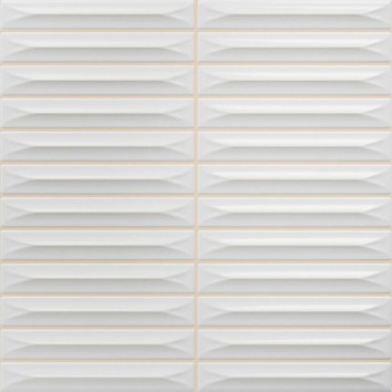 Плитка Ceramica Deseo Arrow White Brillo 1.5*10 20х20 см