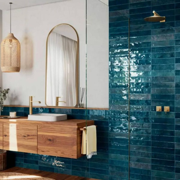 Плитка Ceramica Deseo Nairobi Blue 7.5х30 см