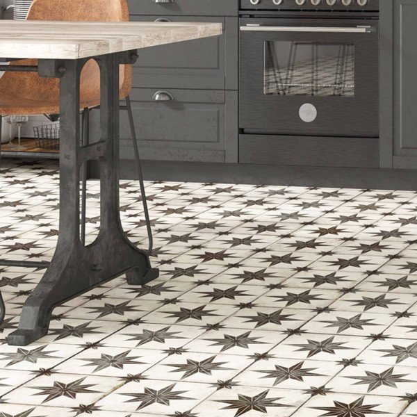 Плитка Ceramica Deseo Pav Star Black 45x45 см