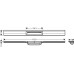 Решітка для душового каналу Hansgrohe RainDrain Flex Wall 56052000 хром 900 мм Решітка для душового каналу Hansgrohe RainDrain Flex Wall 56052000 хром 900 мм