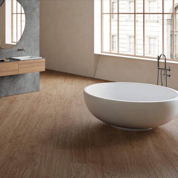Керамограніт Emil Ceramica Mimesis EKNC Mim Tabacco R 20x120 см