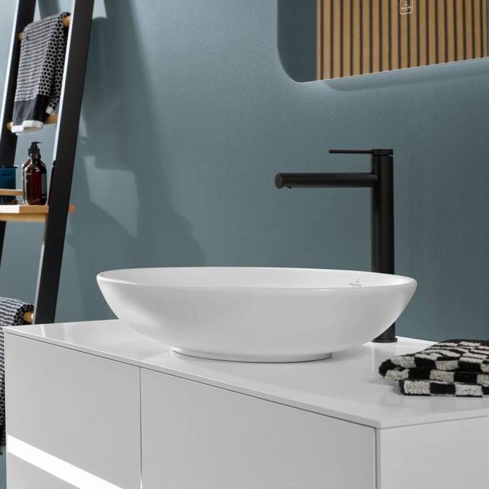Змішувач для раковини Villeroy&Boch Loop&Friends TVW106106153K5 високий, чорний матовий
