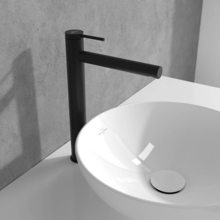 Змішувач для раковини Villeroy&Boch Loop&Friends TVW106106153K5 високий, чорний матовий