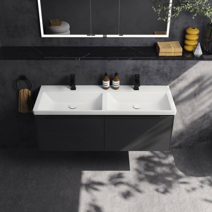 Змішувач для раковини Villeroy&Boch Subway 3.0 TVW112003000K5 чорний матовий