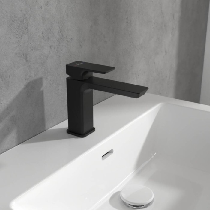 Змішувач для раковини Villeroy&Boch Subway 3.0 TVW112003000K5 чорний матовий