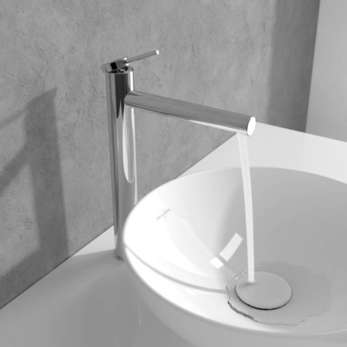 Змішувач для раковини Villeroy&Boch Loop&Friends TVW10610615361 високий, хром Змішувач для раковини Villeroy&Boch Loop&Friends TVW10610615361 високий, хром