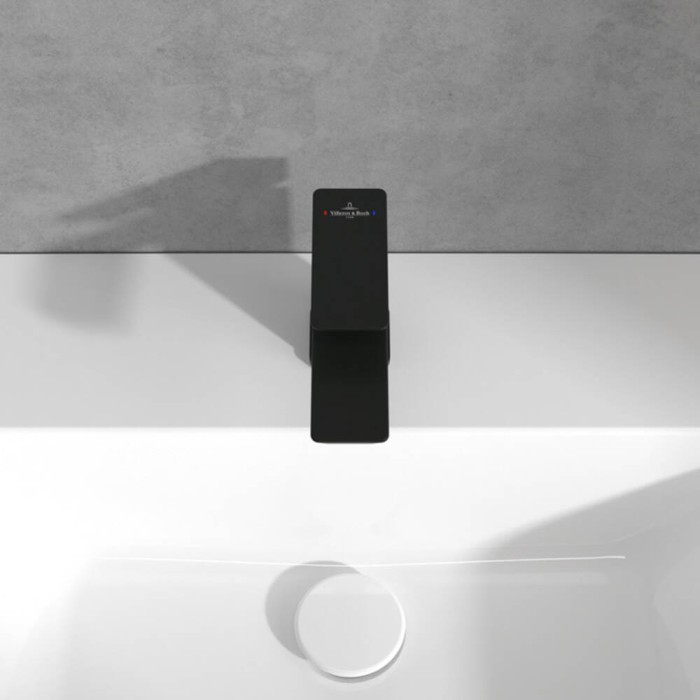 Змішувач для раковини Villeroy&Boch Subway 3.0 TVW112001001K5 чорний матовий