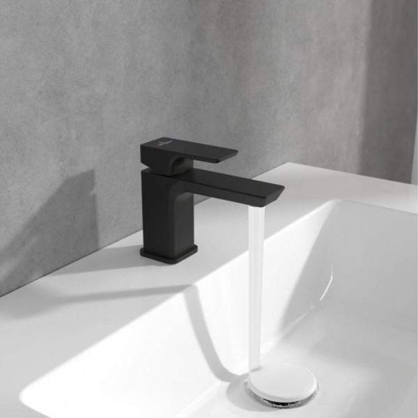 Змішувач для раковини Villeroy&Boch Subway 3.0 TVW112001001K5 чорний матовий