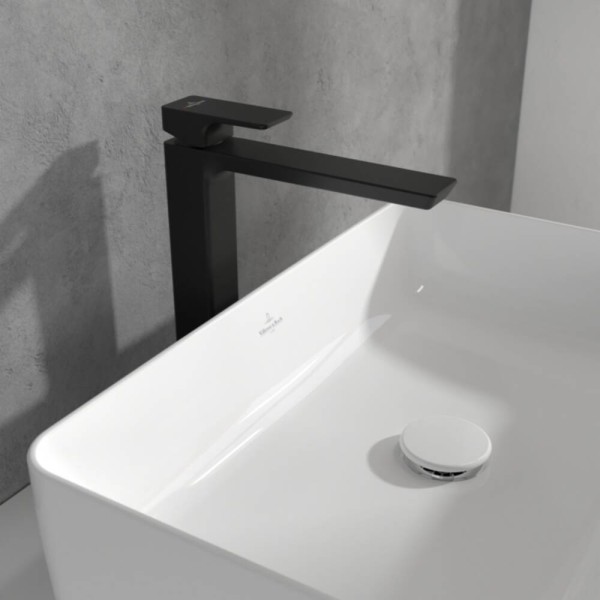 Змішувач для раковини Villeroy&Boch Subway 3.0 TVW112004000K5 високий, чорний матовий